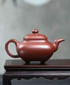 另一种视全手工紫泥四方傳爐壺250cc